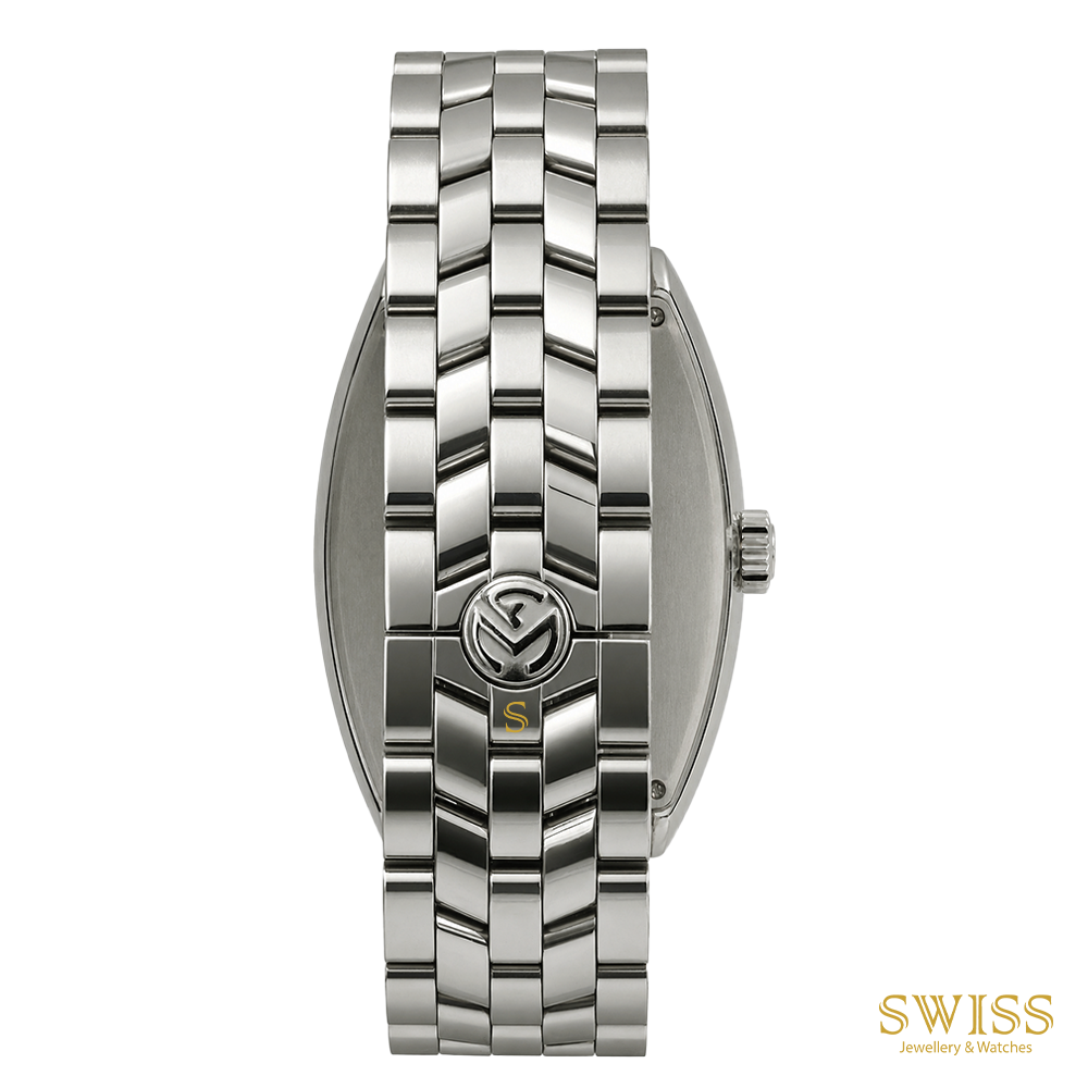 Franck Muller Cintrée Curvex Platinum Rotor Automatic Stainless Steel Bracelet