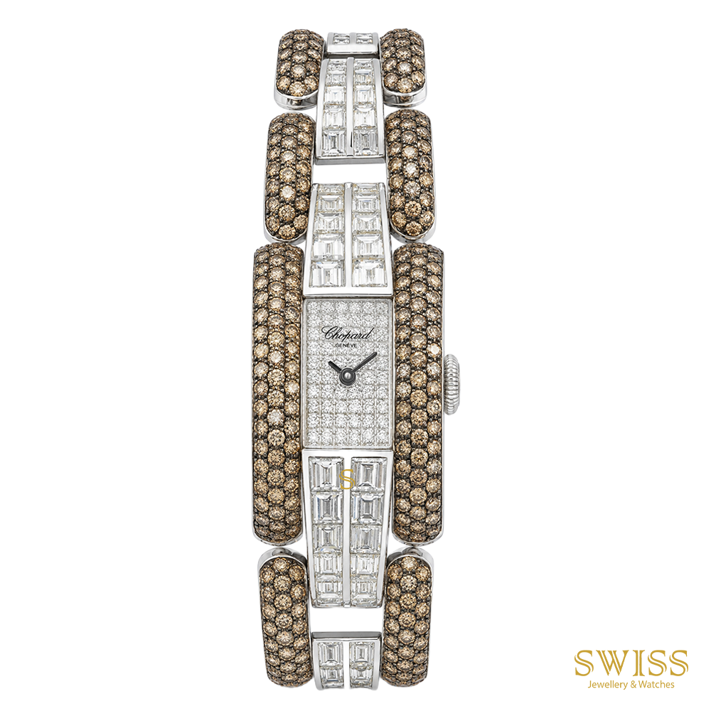 Chopard La Strada Diamond & 18K White Gold Watch