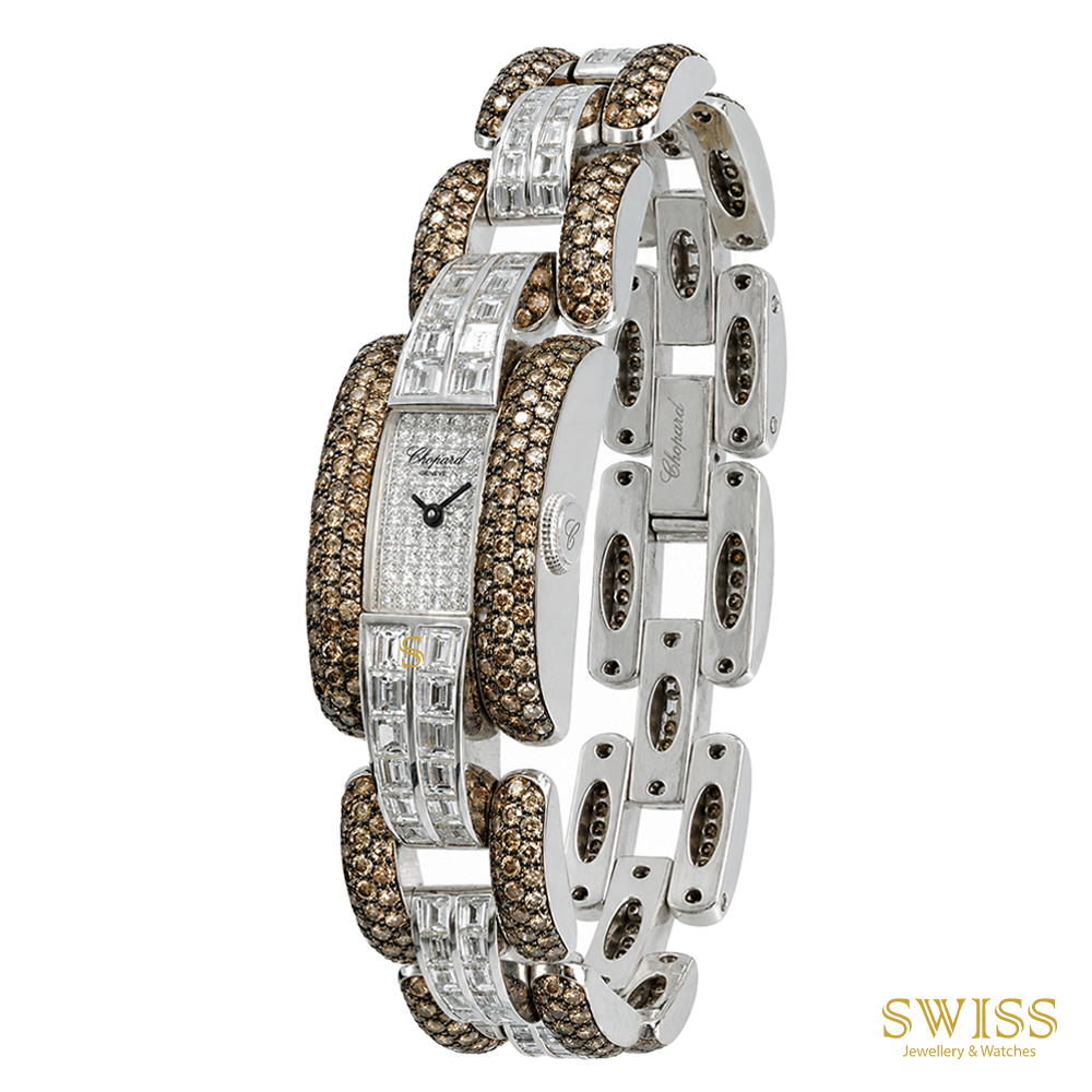 Chopard La Strada Diamond & 18K White Gold Watch