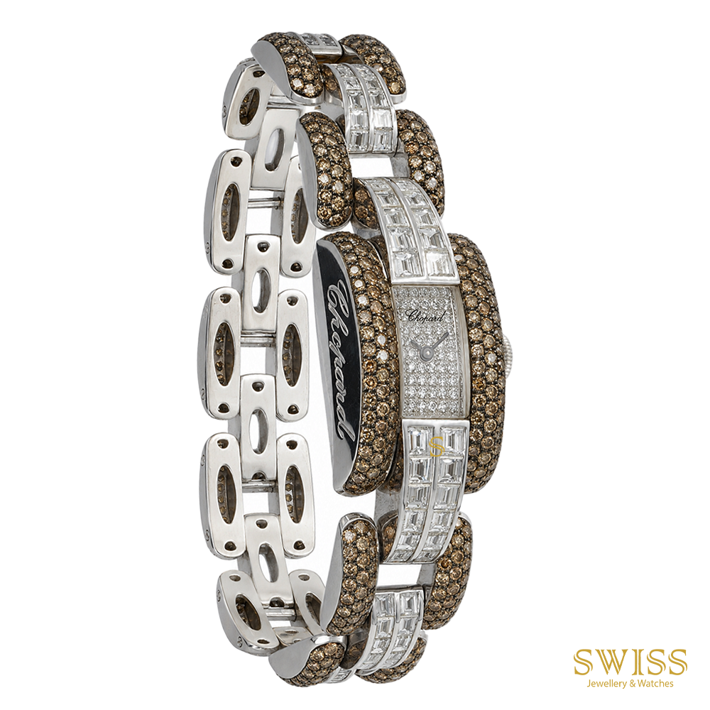 Chopard La Strada Diamond & 18K White Gold Watch