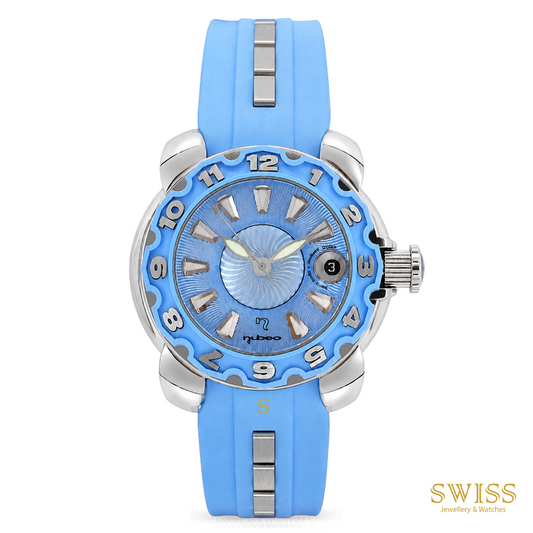Pre-Owned Nubeo Medusse 36 Blue Ladies Watch
