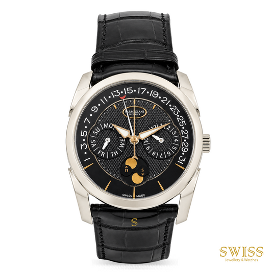 Parmigiani Fleurier Tonda Quator Annual Calendar 18K White Gold