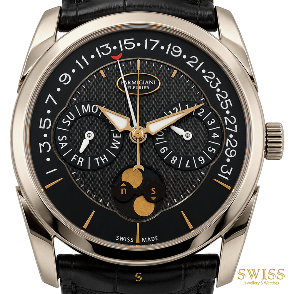 Parmigiani Fleurier Tonda Quator Annual Calendar 18K White Gold