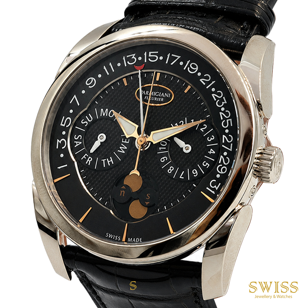 Parmigiani Fleurier Tonda Quator Annual Calendar 18K White Gold