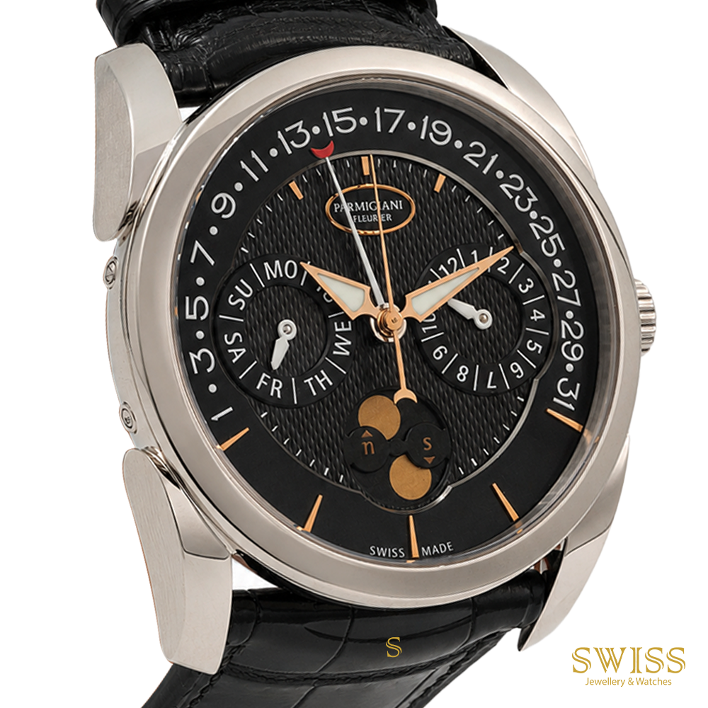Parmigiani Fleurier Tonda Quator Annual Calendar 18K White Gold