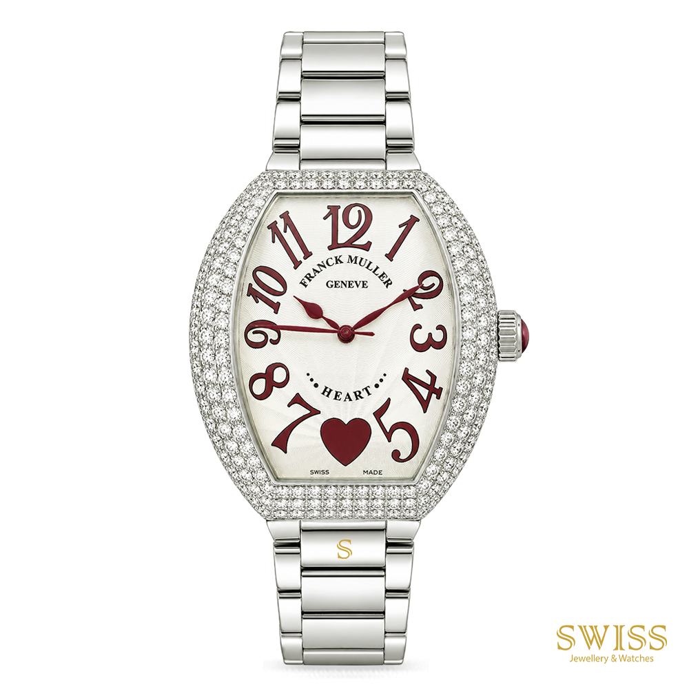 Franck Muller Heart Diamond Set White Dial