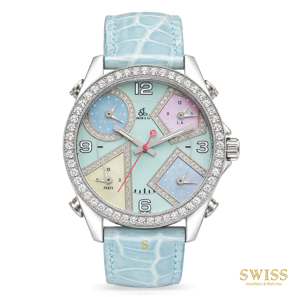 Jacob & Co. Five Time Zone Diamond Ladies Watch