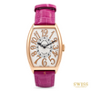 Franck Muller Cintrée Curvex Rose Gold Pink Alligator Strap