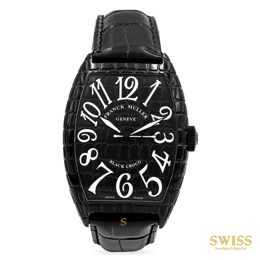Franck Muller Cintrée Curvex Black Croco