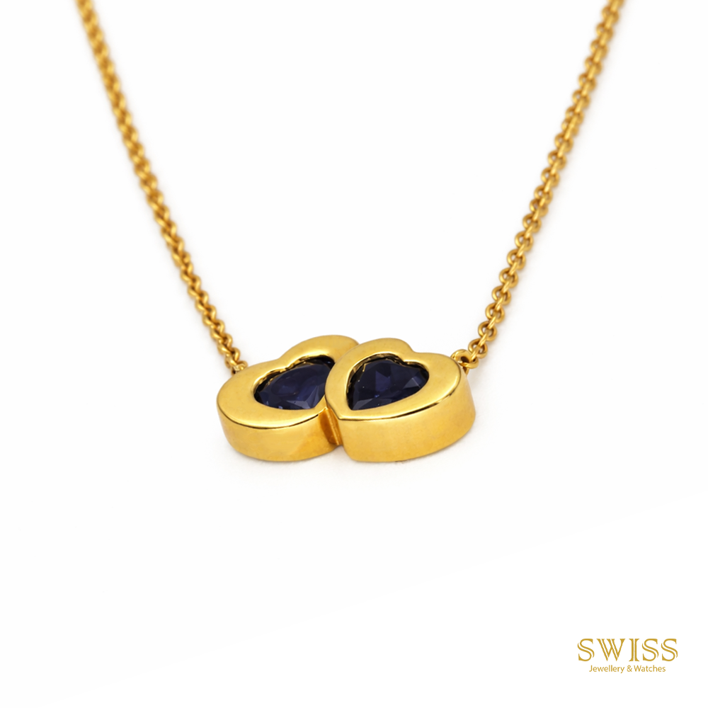 Carrera y Carrera Sapphire Heart Necklace 1016650