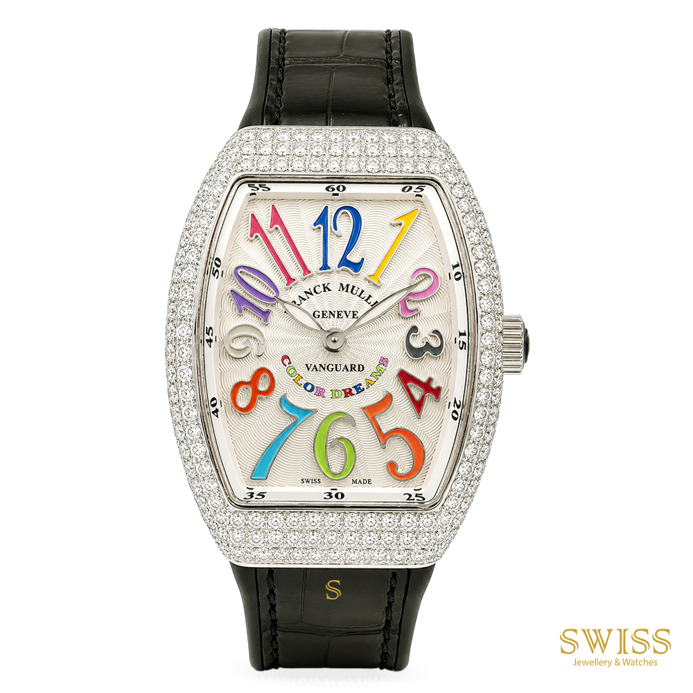 Franck Muller Vanguard Color Dreams Diamond Black Strap