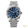 Rolex Sky-Dweller Oystersteel Fluted Bezel Blue Dial