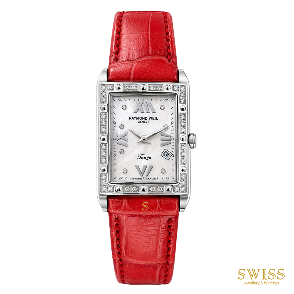 Raymond Weil Tango Rectangular Diamond Dial & Bezel