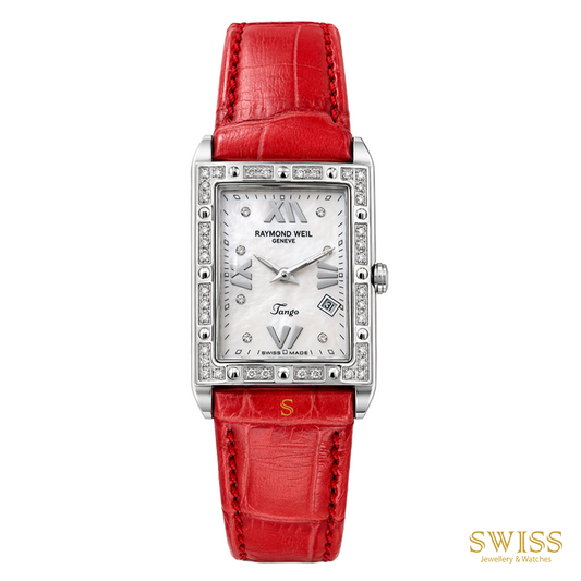 Raymond Weil Tango Rectangular Diamond Dial & Bezel