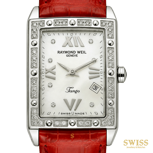 Raymond Weil Tango Rectangular Diamond Dial & Bezel