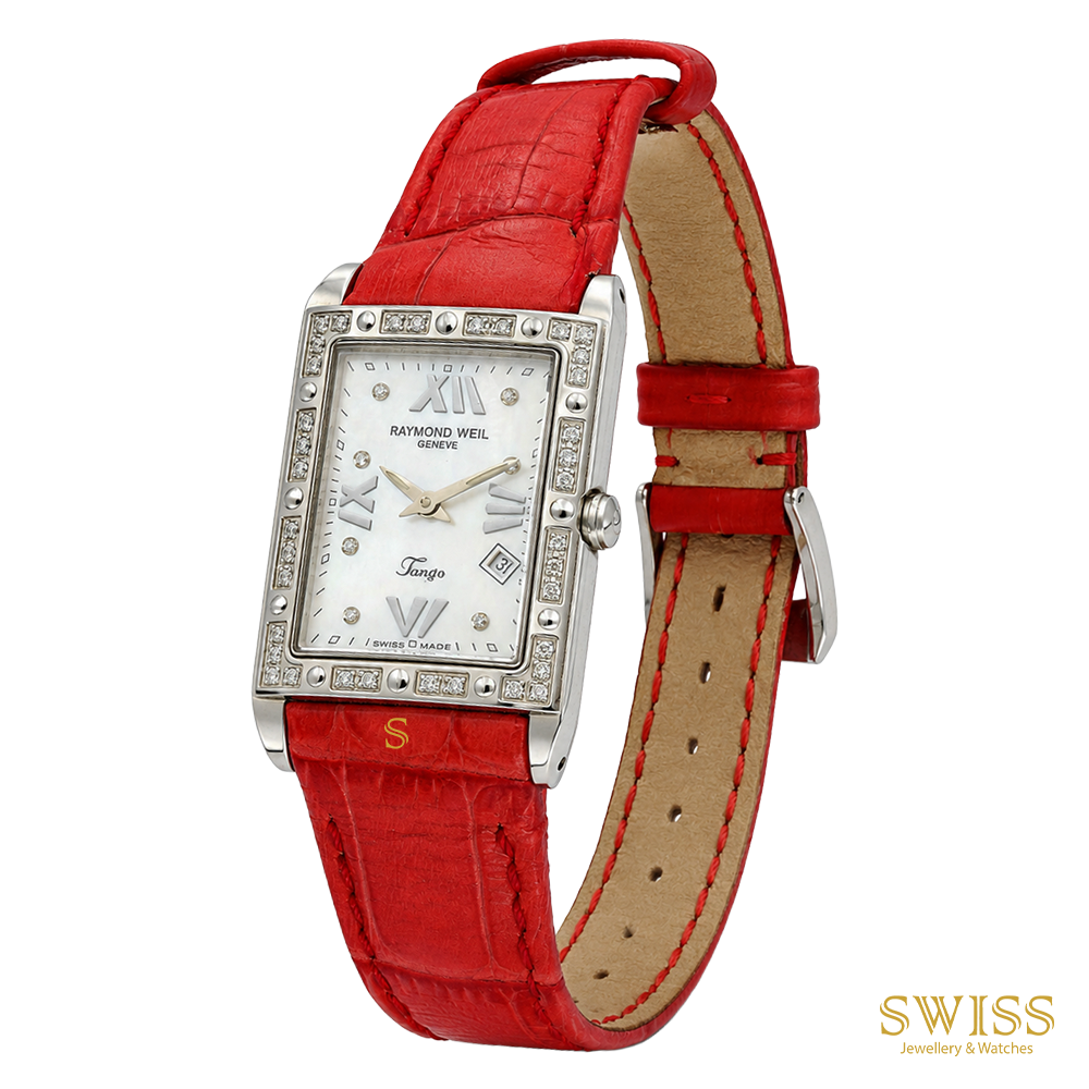 Raymond Weil Tango Rectangular Diamond Dial & Bezel