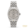 Rolex Datejust 31 Silver Diamond Dial Oystersteel Jubilee