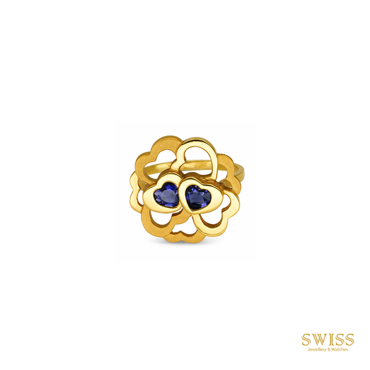 Carrera y Carrera Sapphire Heart Gold Ring 1016792