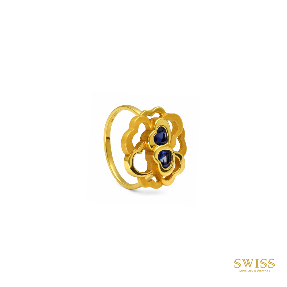 Carrera y Carrera Sapphire Heart Gold Ring 1016792
