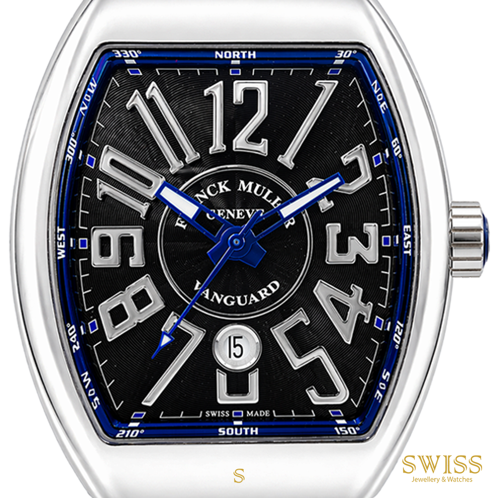 Franck Muller Vanguard Dual Time 45 Blue Dial Automatic