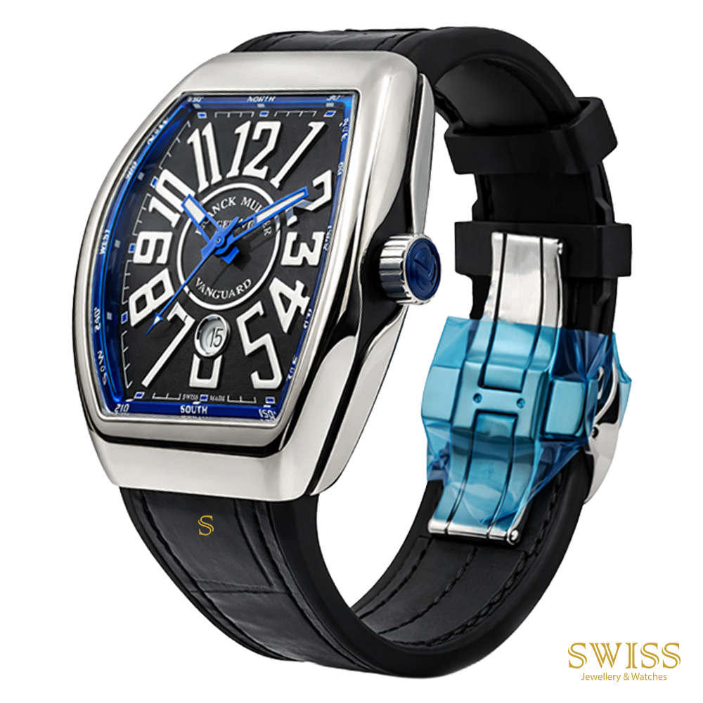 Franck Muller Vanguard Dual Time 45 Blue Dial Automatic