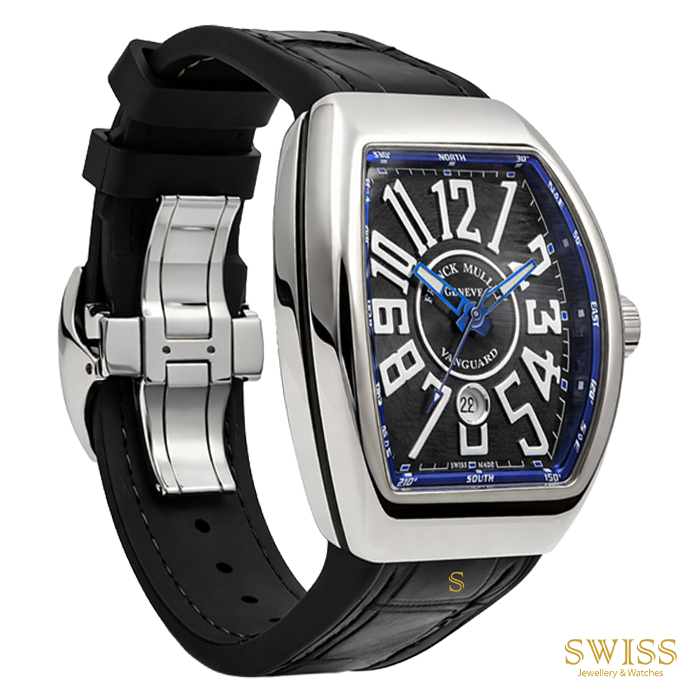 Franck Muller Vanguard Dual Time 45 Blue Dial Automatic