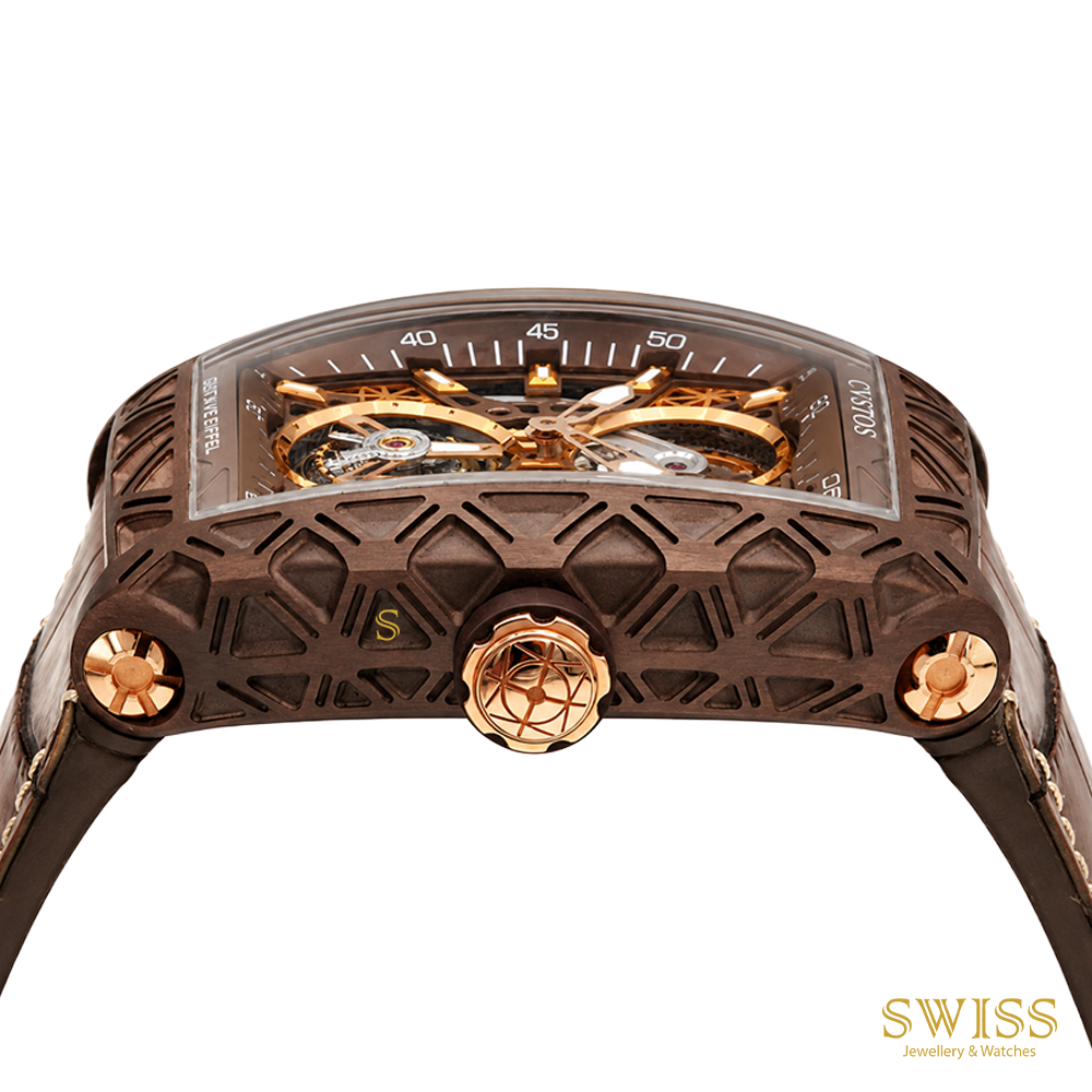 CVSTOS Challenge Tourbillon Gustave Eiffel Bronze Steel Skeleton Watch
