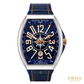 Franck Muller Vanguard Yachting 41 Blue Dual Time Watch