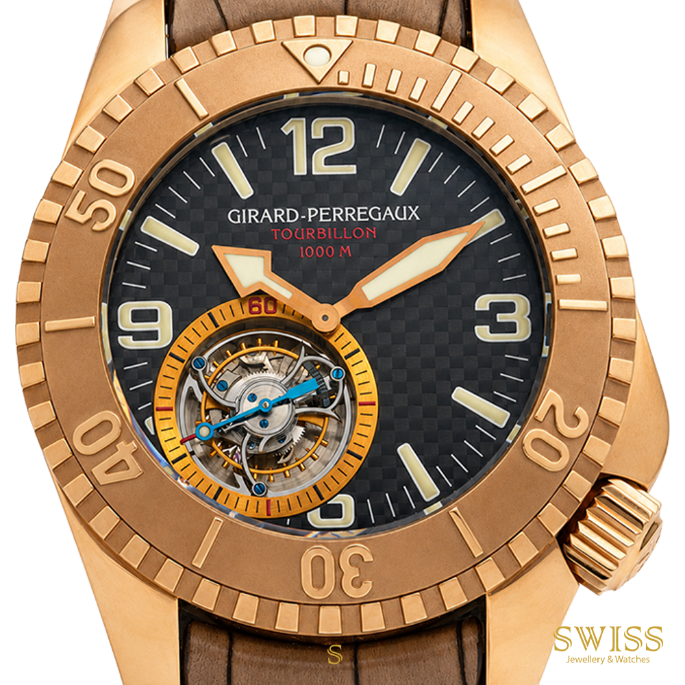 Girard-Perregaux Sea Hawk Pro 1000M Tourbillon 18K Rose Gold Watch