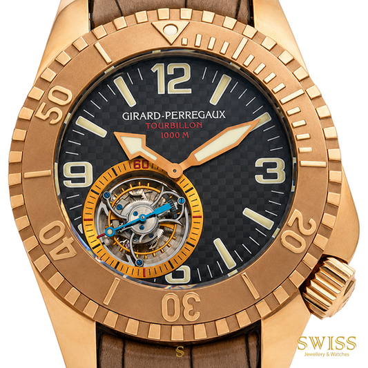 Girard-Perregaux Sea Hawk Pro 1000M Tourbillon 18K Rose Gold Watch
