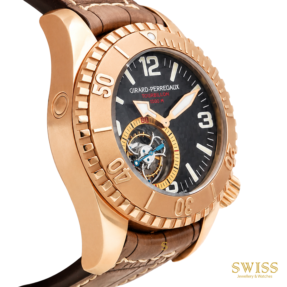 Girard-Perregaux Sea Hawk Pro 1000M Tourbillon 18K Rose Gold Watch
