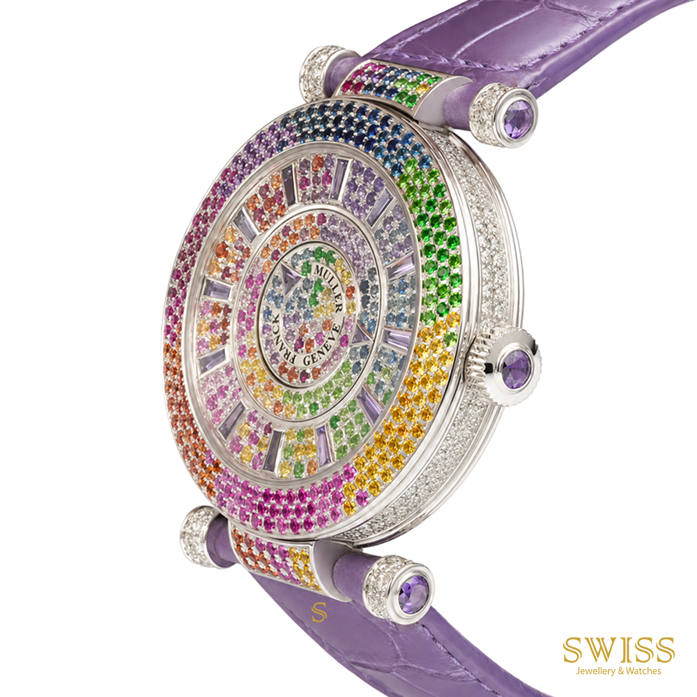 Franck Muller Double Mystery "Quatre Saisons" 18K White Gold Rainbow Watch