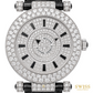 Franck Muller Double Mystery "Classic" 18K White Gold Diamond & Black Onyx Watch