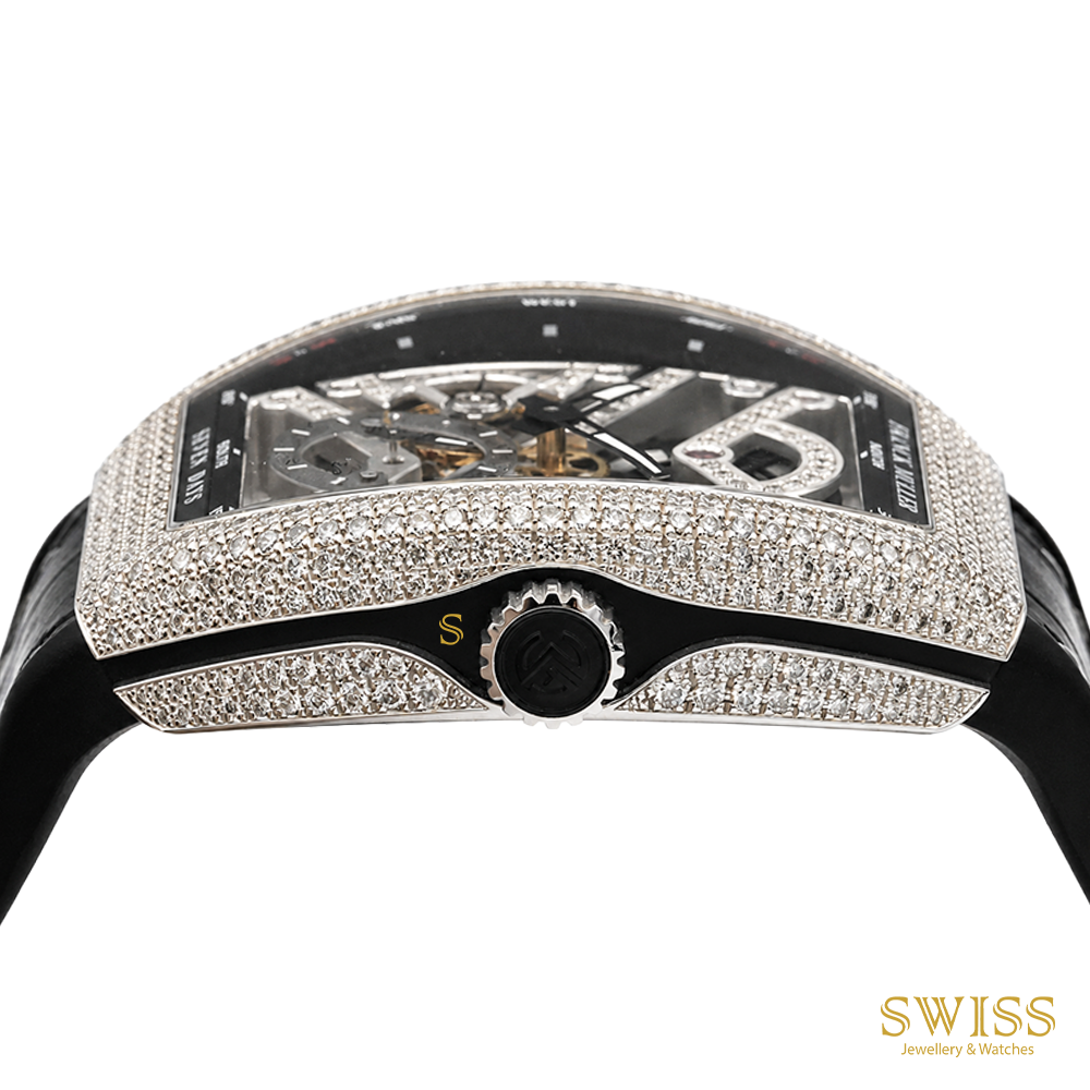 Franck Muller Vanguard Skeleton 7 Days Diamond Watch