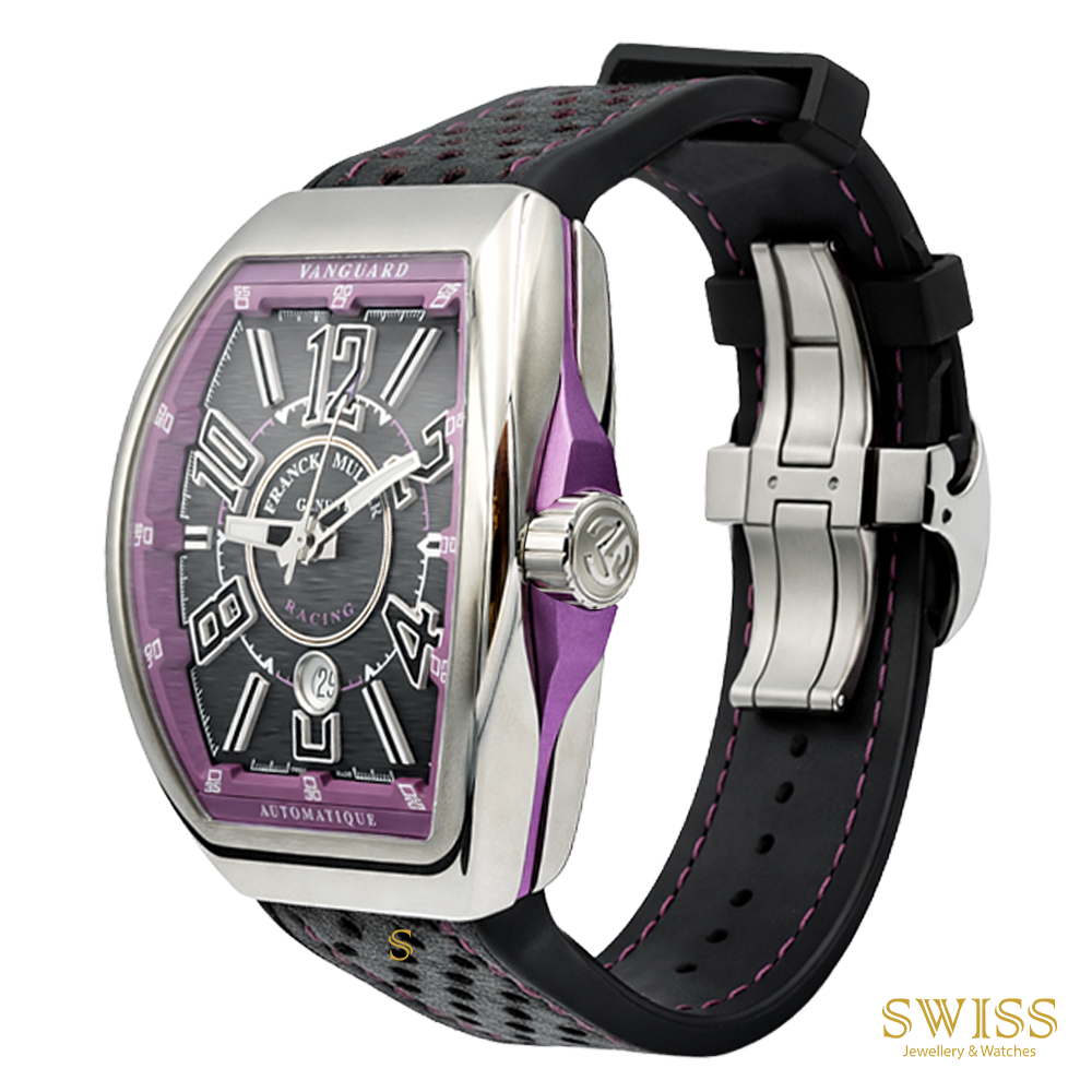 Franck Muller Vanguard Racing Automatic Steel Purple Watch