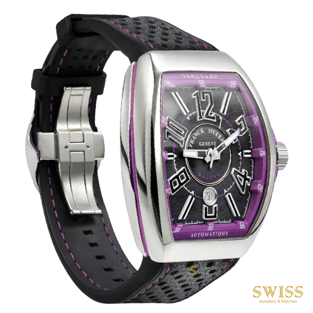 Franck Muller Vanguard Racing Automatic Steel Purple Watch