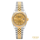 Title Page Rolex Lady-Datejust 28 Yellow Rolesor Champagne Diamond Dial