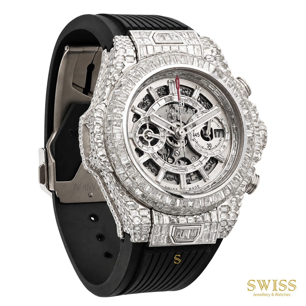 Hublot Big Bang Unico Titanium Baguette Diamond 45mm