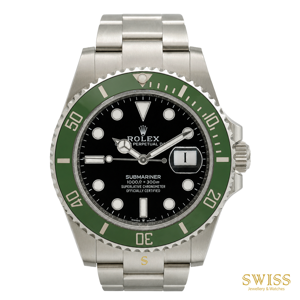 Rolex Submariner Date 41mm Oystersteel Green Cerachrom Bezel