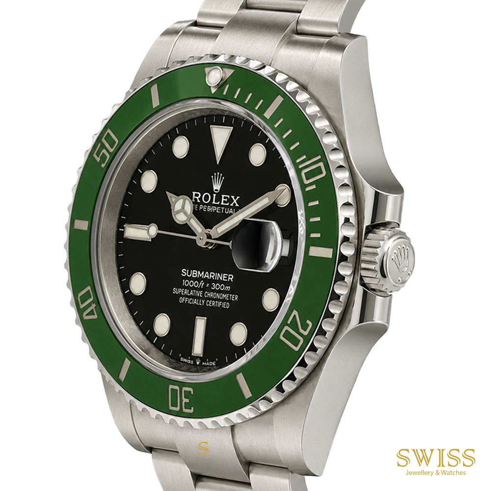 Rolex Submariner Date 41mm Oystersteel Green Cerachrom Bezel
