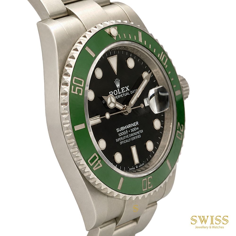 Rolex Submariner Date 41mm Oystersteel Green Cerachrom Bezel