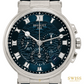 Breguet Marine Chronographe 5527 White Gold Blue Dial