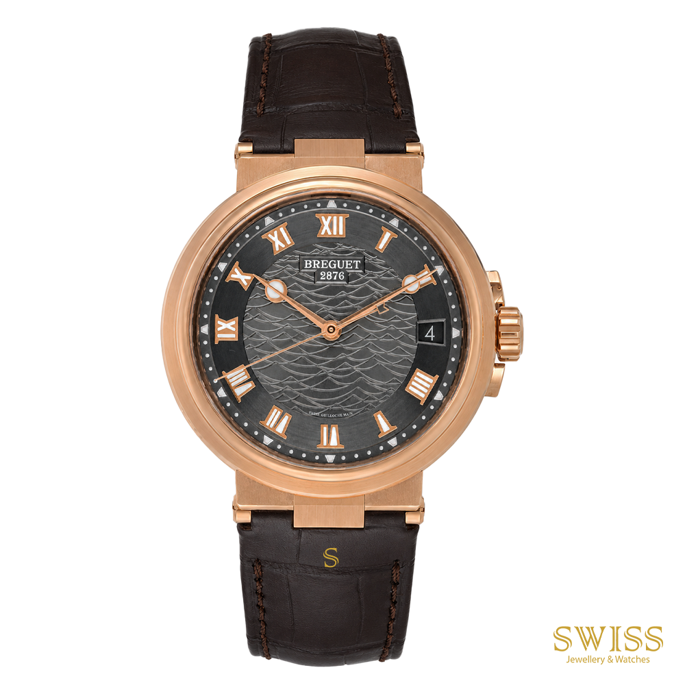 Breguet Marine 5517 Rose Gold Slate Grey Dial
