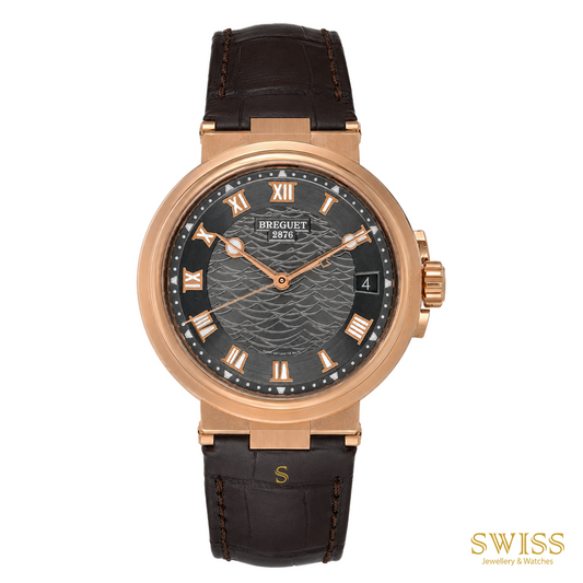 Breguet Marine 5517 Rose Gold Slate Grey Dial