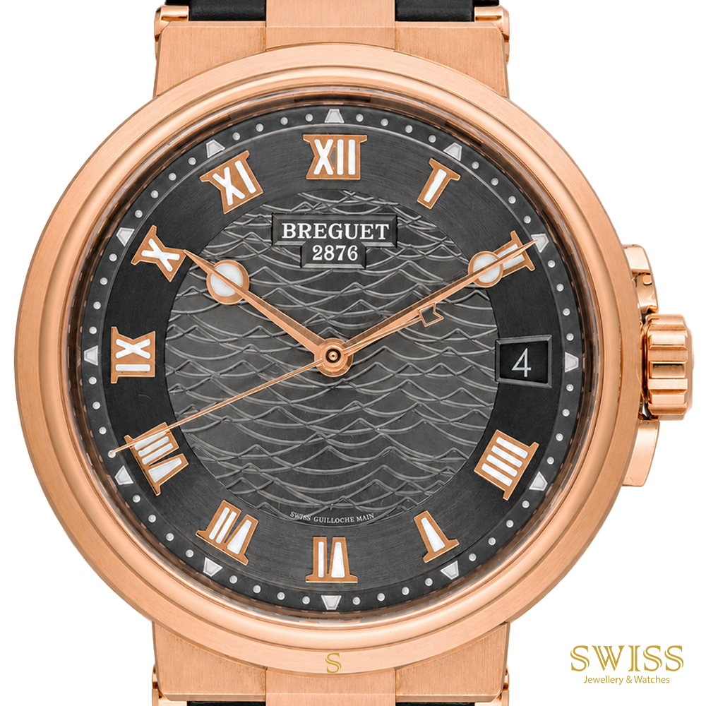 Breguet Marine 5517 Rose Gold Slate Grey Dial