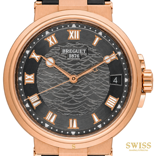 Breguet Marine 5517 Rose Gold Slate Grey Dial
