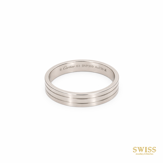 Cartier Vendôme 18K White Gold Wedding Band Ring