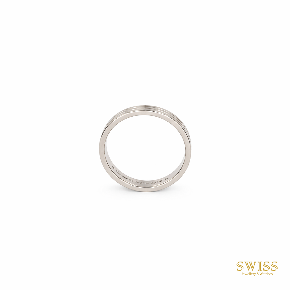 Cartier Vendôme 18K White Gold Wedding Band Ring