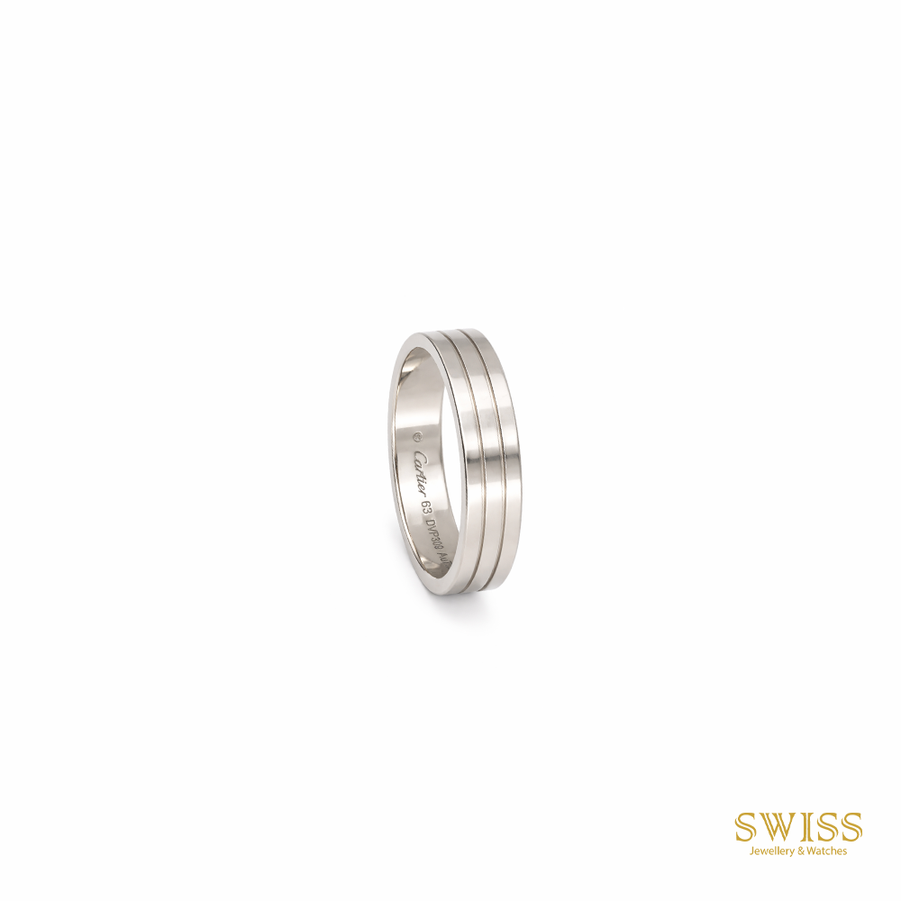 Cartier Vendôme 18K White Gold Wedding Band Ring