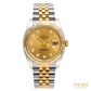 Rolex Datejust 36 Yellow Rolesor Champagne Diamond Dial